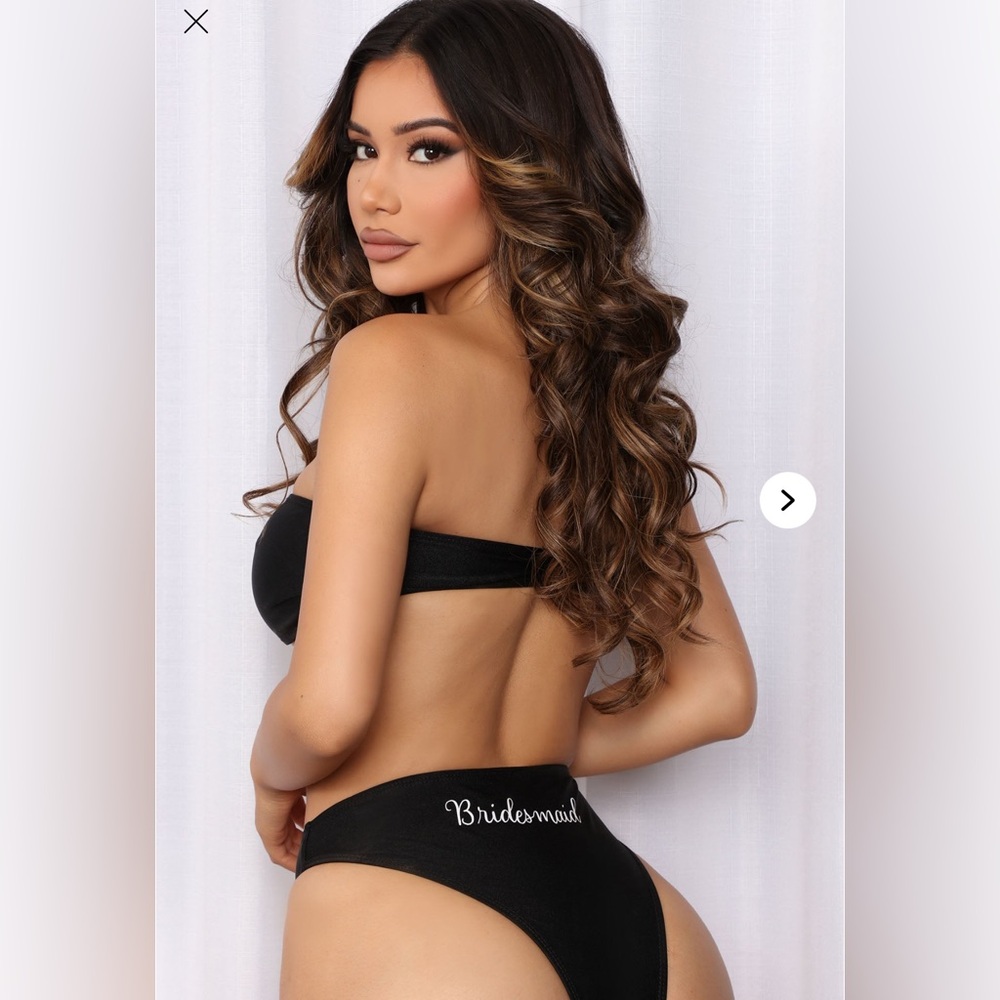 Fashion Nova I Do Crew Bridesmaid 2PC Bikini-Size XS NWT🔥